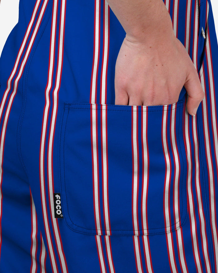 Kansas Jayhawks Womens Sideline Spirit Bib Overalls FOCO XS - FOCO.com