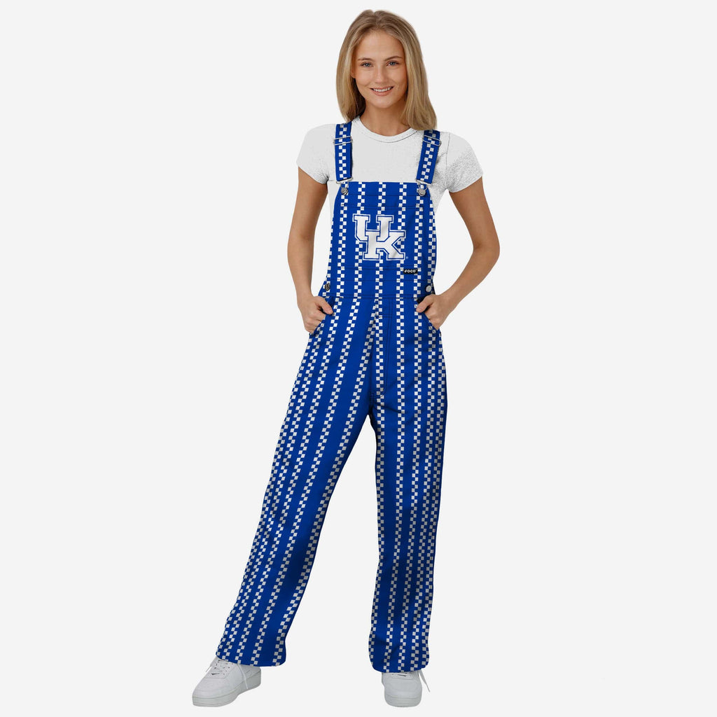 Kentucky Wildcats Womens Sideline Spirit Bib Overalls FOCO XS - FOCO.com