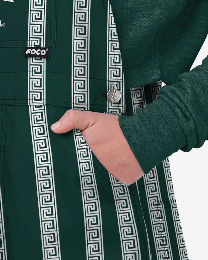 Michigan State Spartans Womens Sideline Spirit Bib Overalls FOCO XS - FOCO.com