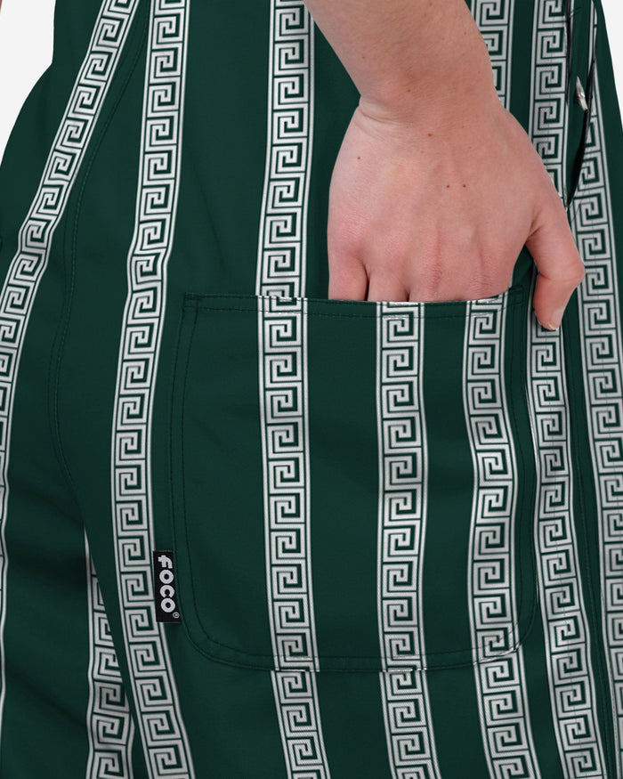 Michigan State Spartans Womens Sideline Spirit Bib Overalls FOCO XS - FOCO.com