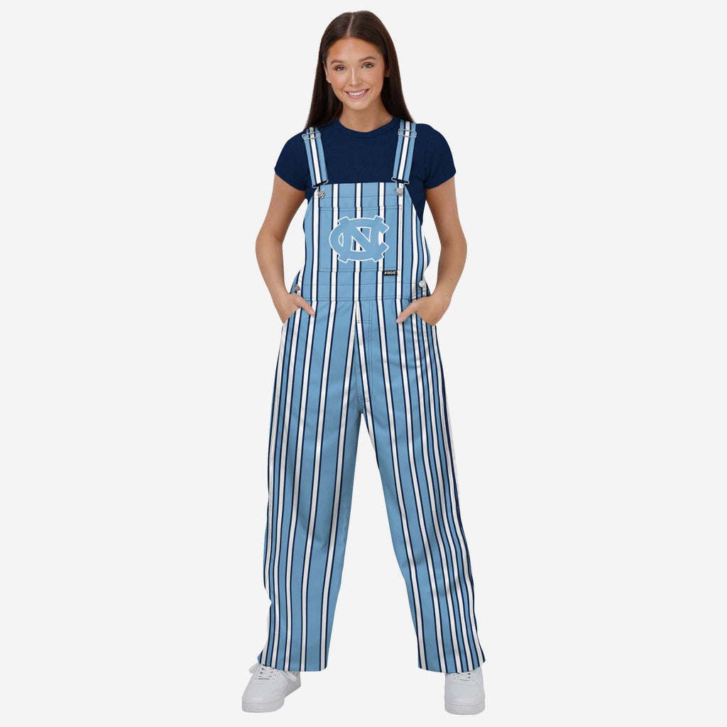 North Carolina Tar Heels Womens Sideline Spirit Bib Overalls FOCO XS - FOCO.com