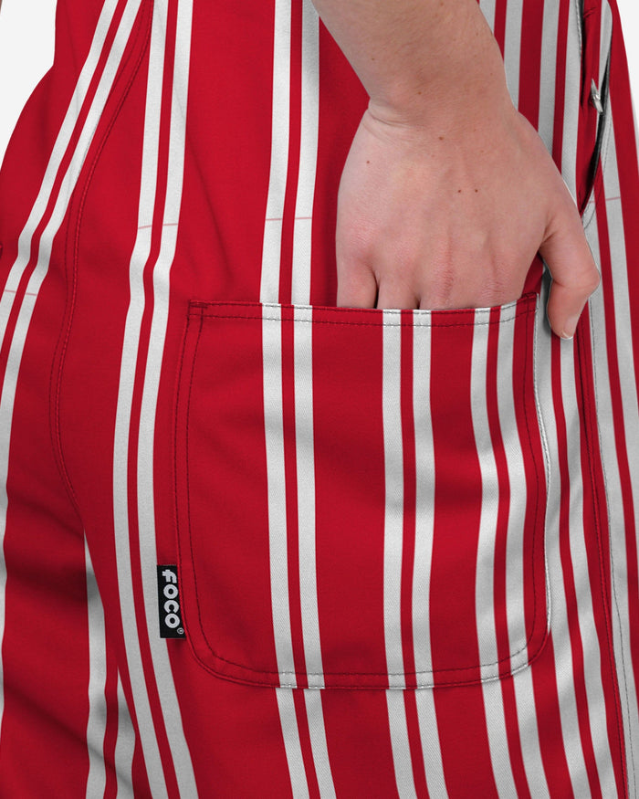 Nebraska Cornhuskers Womens Sideline Spirit Bib Overalls FOCO XS - FOCO.com