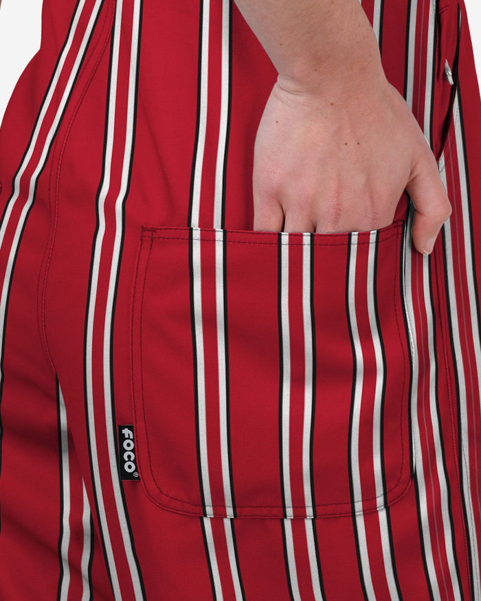 Ohio State Buckeyes Womens Sideline Spirit Bib Overalls FOCO XS - FOCO.com