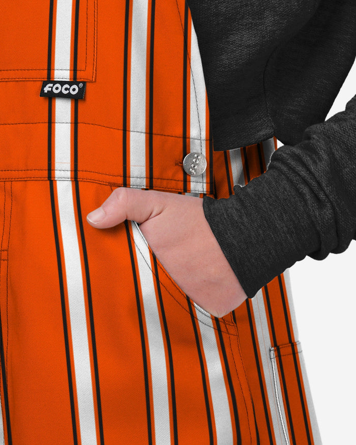 Oklahoma State Cowboys Womens Sideline Spirit Bib Overalls FOCO XS - FOCO.com