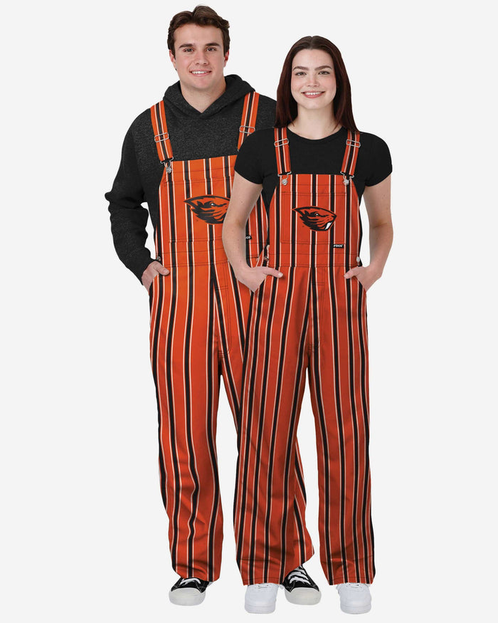 Oregon State Beavers Womens Sideline Spirit Bib Overalls FOCO XS - FOCO.com