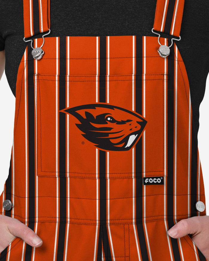 Oregon State Beavers Womens Sideline Spirit Bib Overalls FOCO XS - FOCO.com