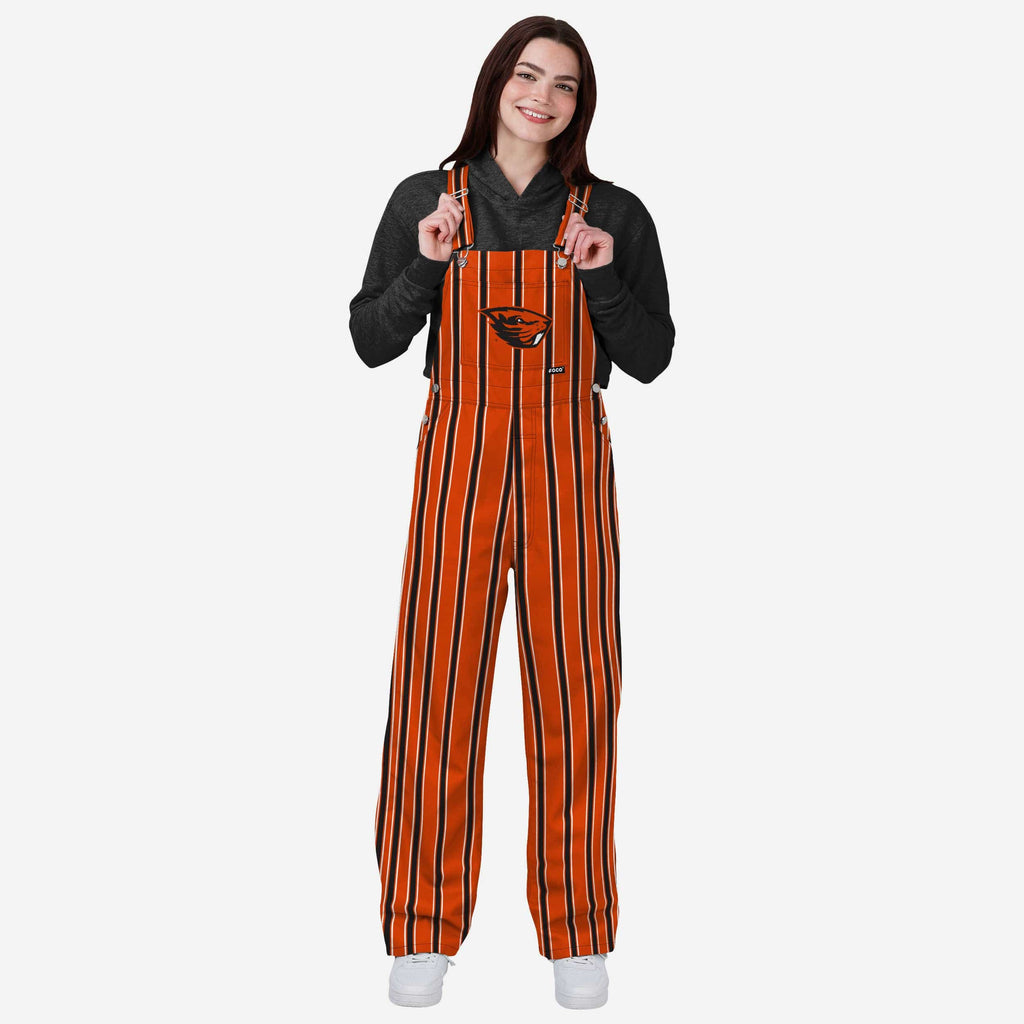Oregon State Beavers Womens Sideline Spirit Bib Overalls FOCO XS - FOCO.com