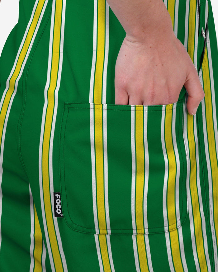 Oregon Ducks Womens Sideline Spirit Bib Overalls FOCO XS - FOCO.com