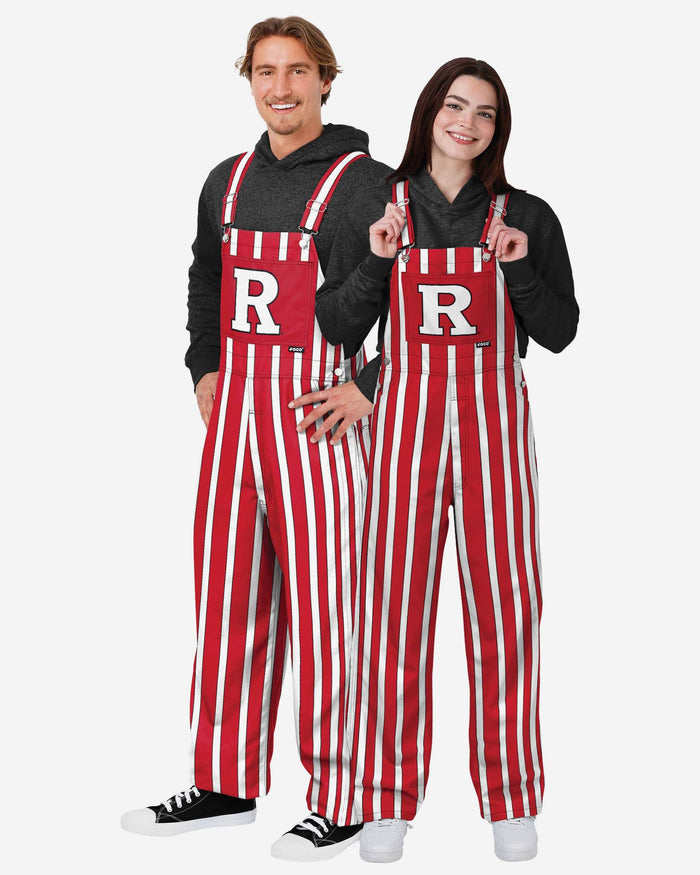 Rutgers Scarlet Knights Womens Sideline Spirit Bib Overalls FOCO XS - FOCO.com