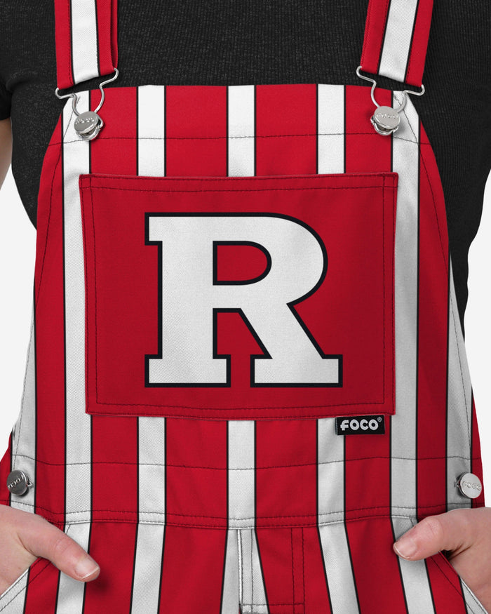 Rutgers Scarlet Knights Womens Sideline Spirit Bib Overalls FOCO XS - FOCO.com