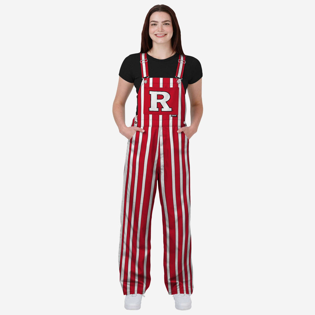 Rutgers Scarlet Knights Womens Sideline Spirit Bib Overalls FOCO XS - FOCO.com