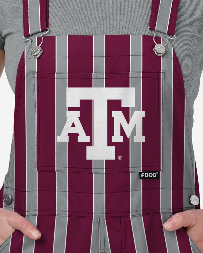 Texas A&M Aggies Womens Sideline Spirit Bib Overalls FOCO XS - FOCO.com