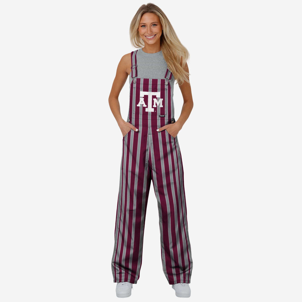 Texas A&M Aggies Womens Sideline Spirit Bib Overalls FOCO XS - FOCO.com