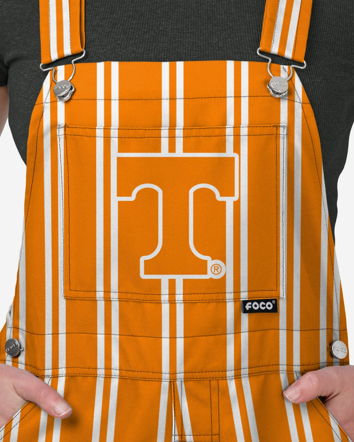 Tennessee Volunteers Womens Sideline Spirit Bib Overalls FOCO XS - FOCO.com