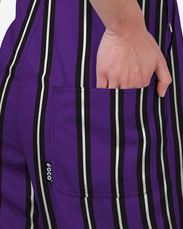 TCU Horned Frogs Womens Sideline Spirit Bib Overalls FOCO XS - FOCO.com