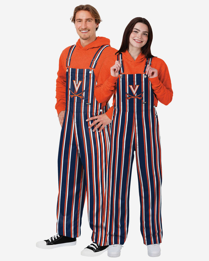 Virginia Cavaliers Womens Sideline Spirit Bib Overalls FOCO XS - FOCO.com