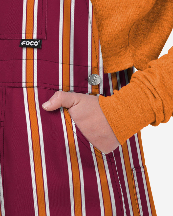 Virginia Tech Hokies Womens Sideline Spirit Bib Overalls FOCO XS - FOCO.com