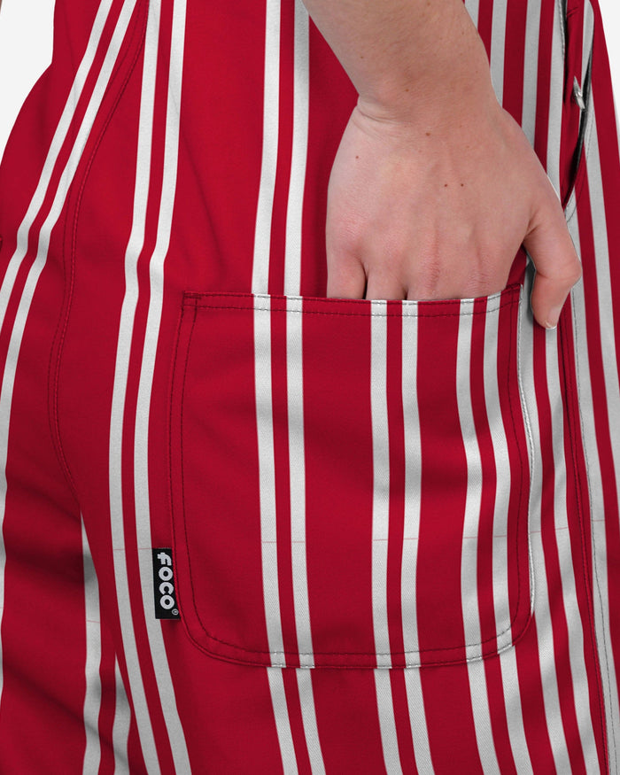 Wisconsin Badgers Womens Sideline Spirit Bib Overalls FOCO XS - FOCO.com