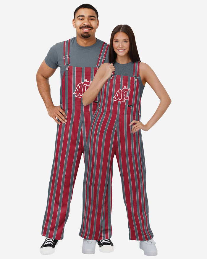 Washington State Cougars Womens Sideline Spirit Bib Overalls FOCO XS - FOCO.com
