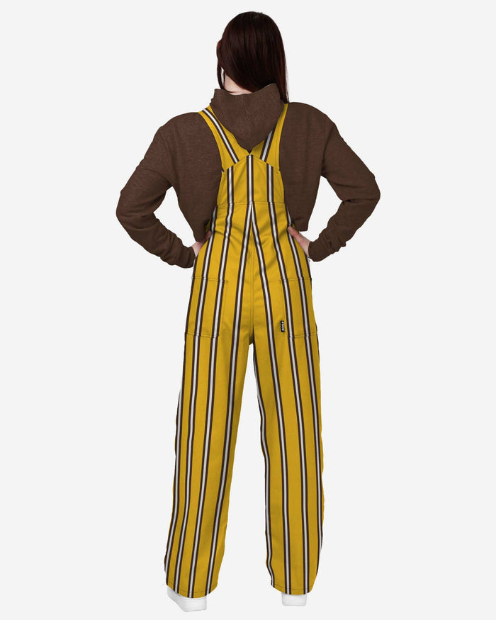 Wyoming Cowboys Womens Sideline Spirit Bib Overalls FOCO - FOCO.com