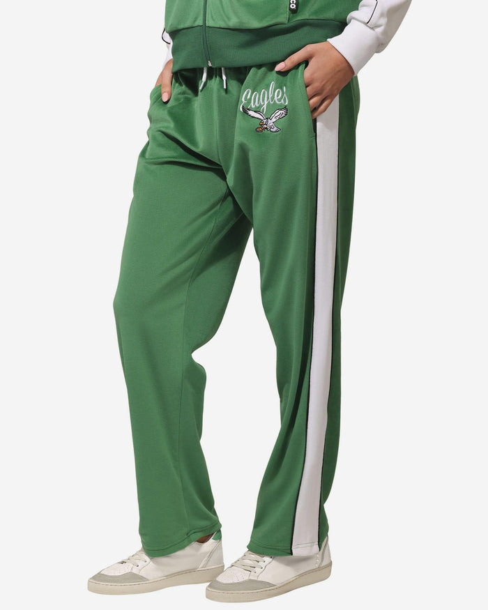 Philadelphia Eagles Womens Kelly Green Two Tone Velour Pants FOCO S - FOCO.com