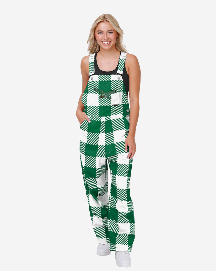 Ladies Eagles FOCO Kelly Green - White Overalls Xs Ladies Eagles FOCO Kelly Green - White Overalls Xs