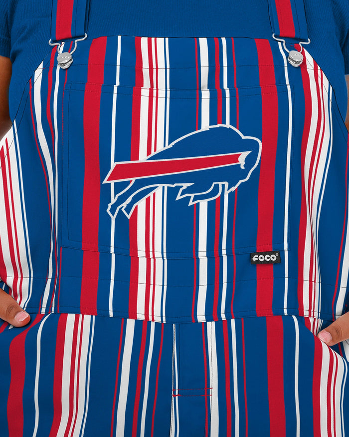 Buffalo Bills Womens Hyper Stripe Bib Overalls