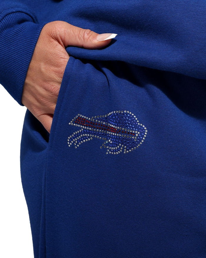 Buffalo Bills Womens Big Wordmark Rhinestone Sweatpants FOCO S - FOCO.com