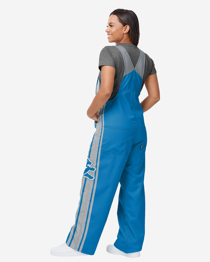 Detroit Lions Womens Team Stripe Bib Overalls FOCO - FOCO.com