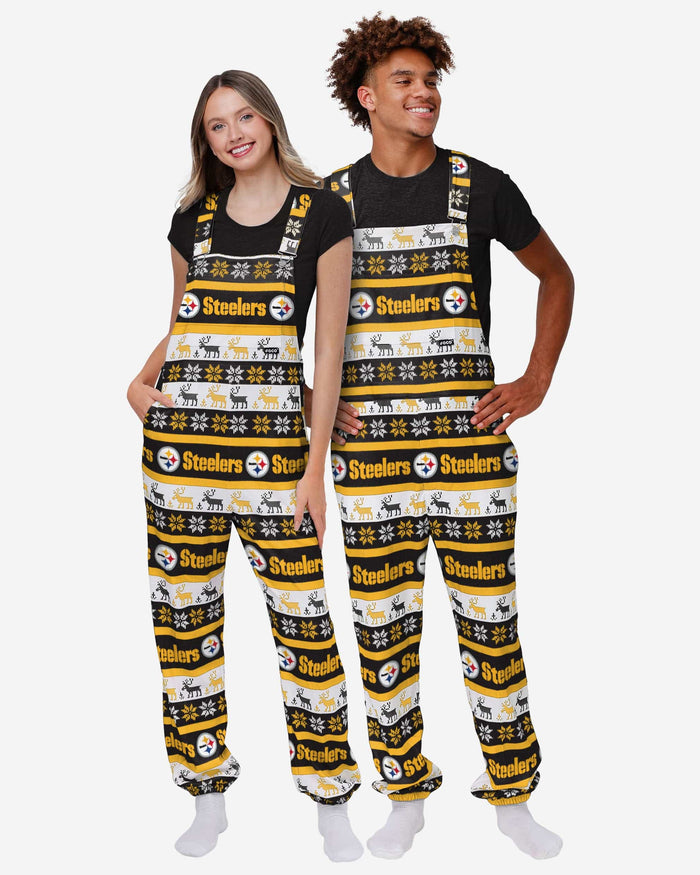 Pittsburgh Steelers Womens Ugly Home Gating Bib Overalls FOCO - FOCO.com