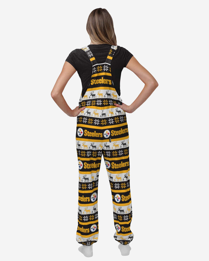 Pittsburgh Steelers Womens Ugly Home Gating Bib Overalls FOCO - FOCO.com