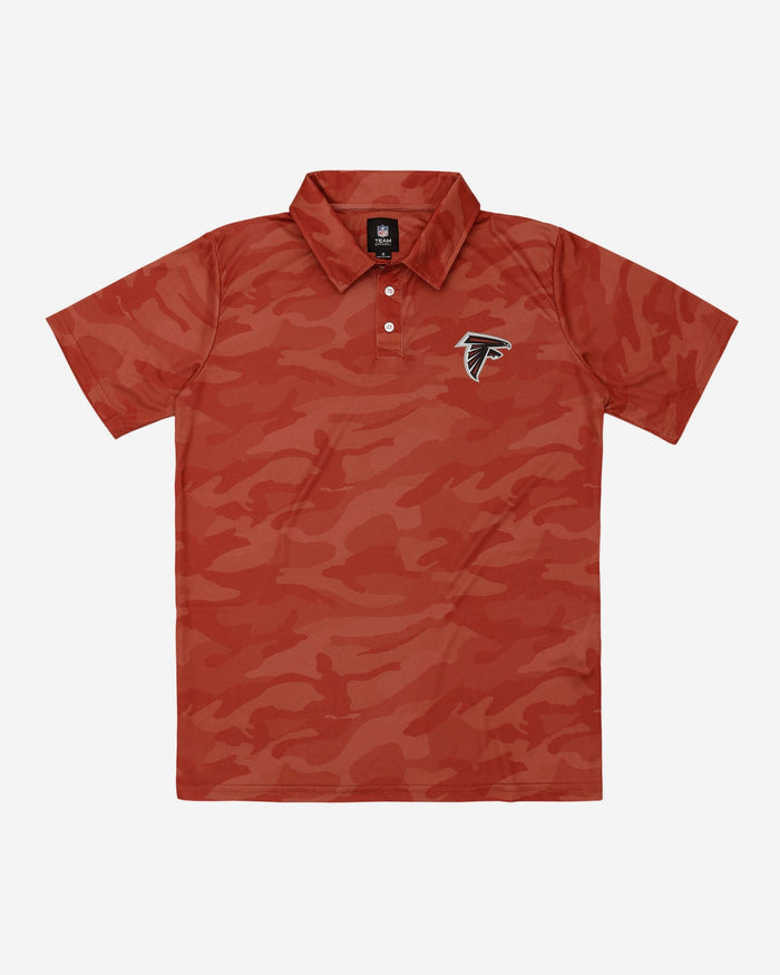 Atlanta Falcons Color Camo Polyester Polo FOCO - FOCO.com