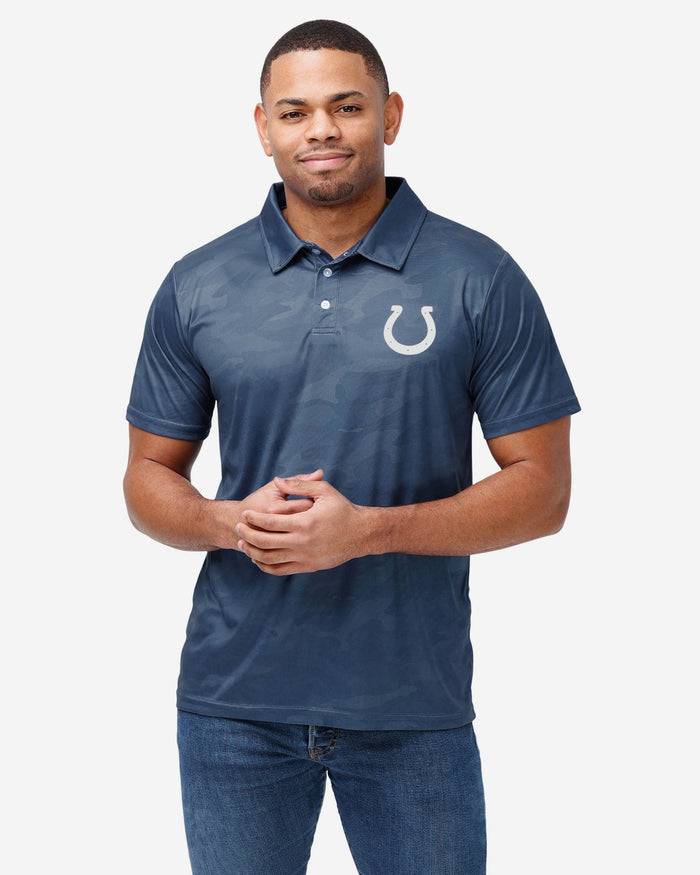 Indianapolis Colts Color Camo Polyester Polo FOCO S - FOCO.com
