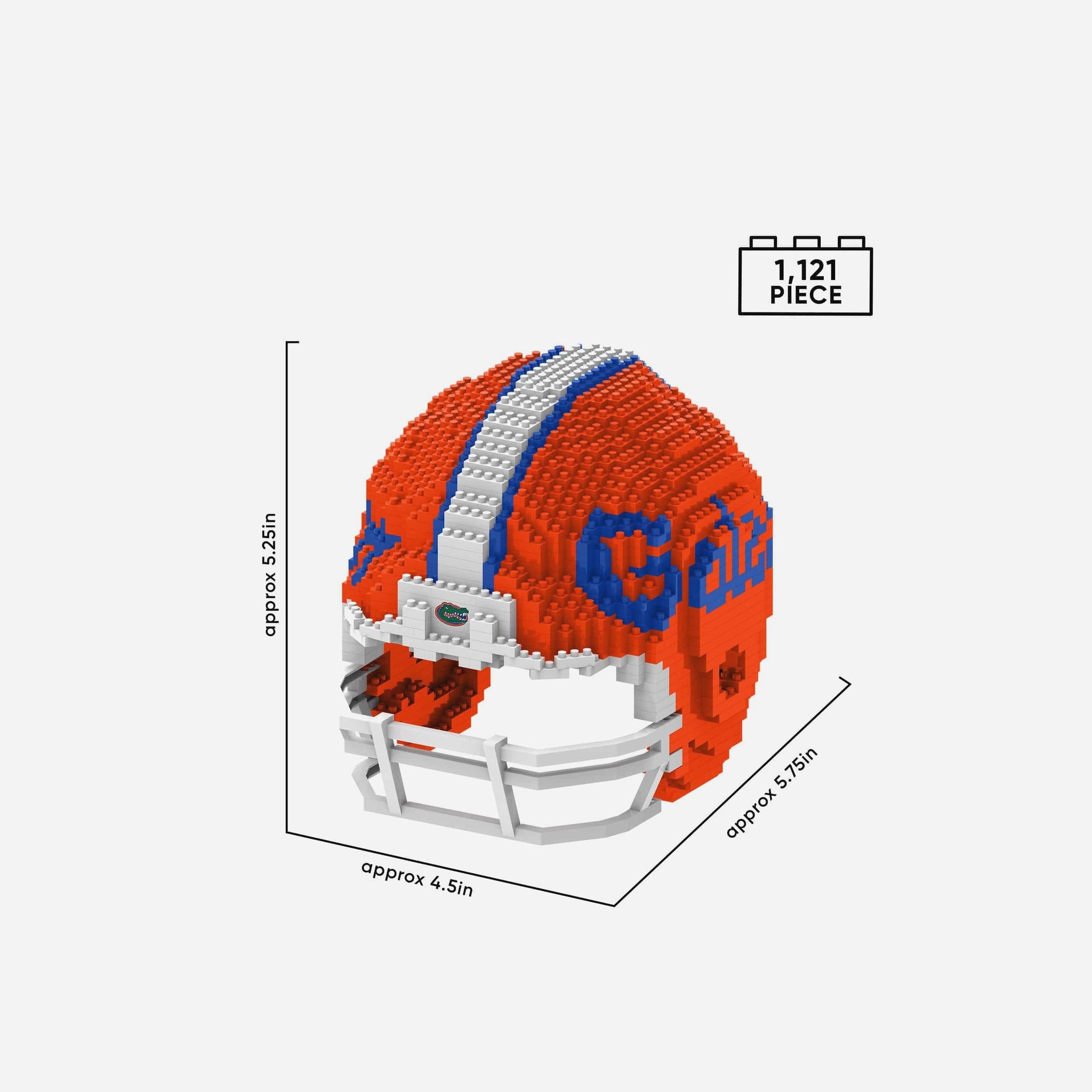 Florida Gators Replica BRXLZ Mini Helmet 3D Puzzle