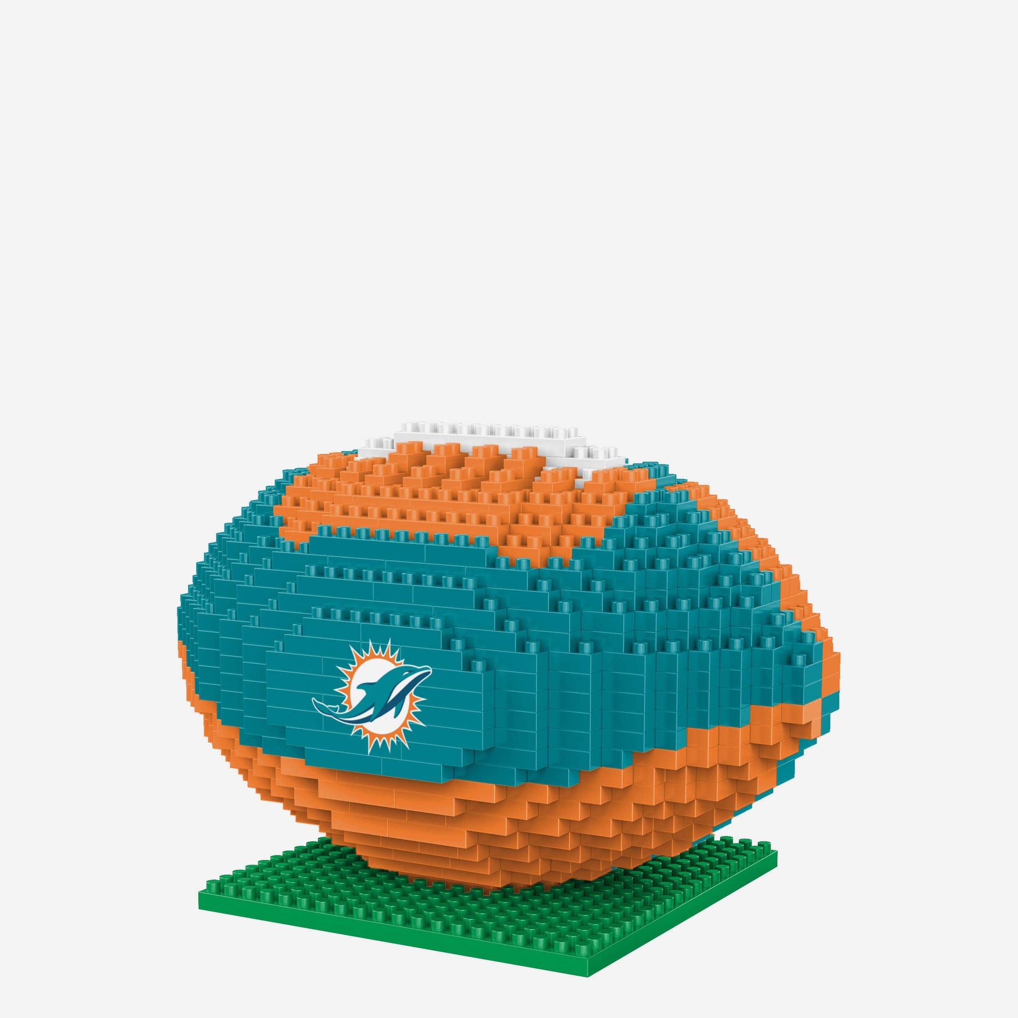 dolphin lego football helmet Miami Dolphins BRXLZ Football FOCO
