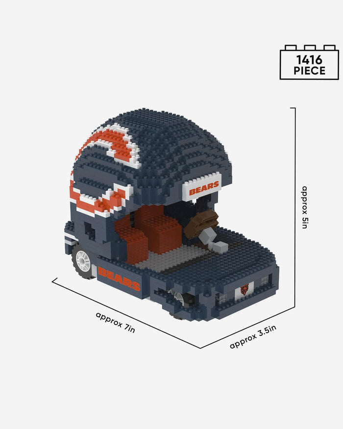 Chicago Bears BRXLZ Helmet Cart FOCO - FOCO.com