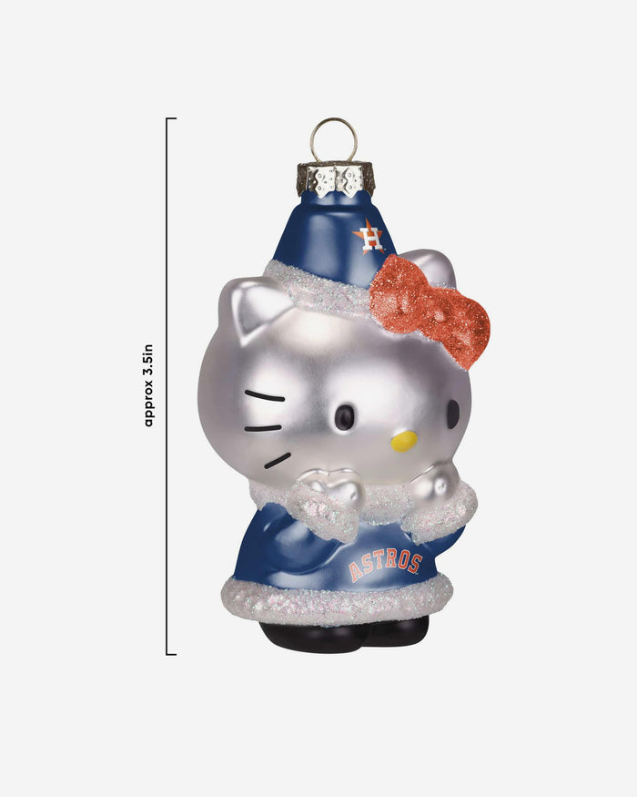 Houston Astros Hello Kitty® Glitter Ornament FOCO - FOCO.com