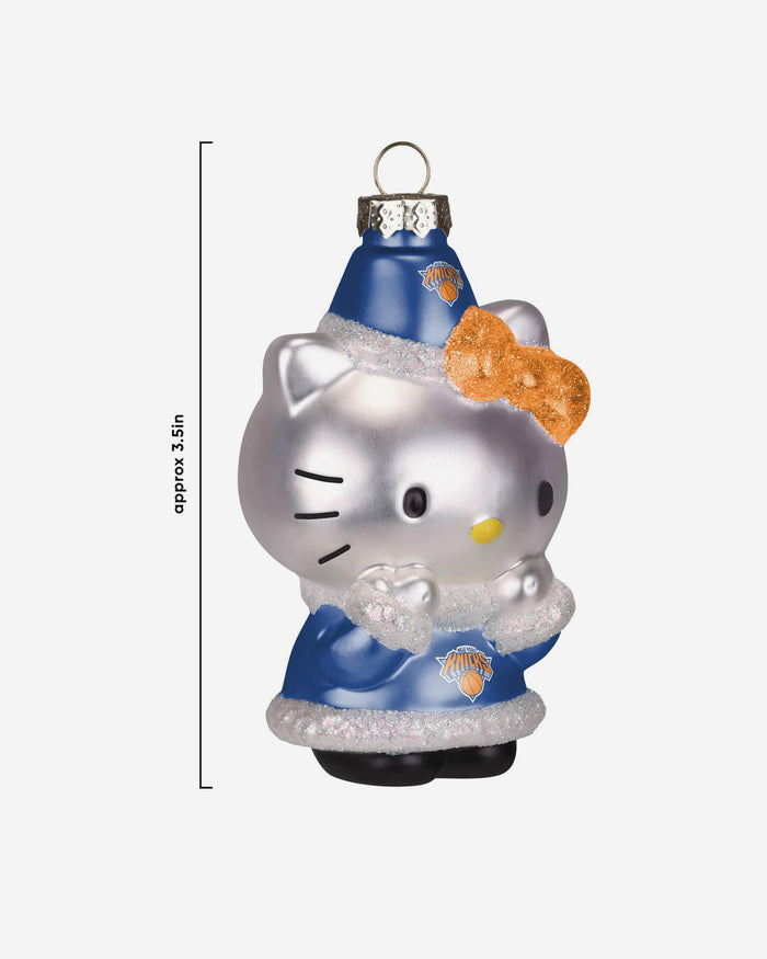 New York Knicks Hello Kitty® Glitter Ornament FOCO - FOCO.com