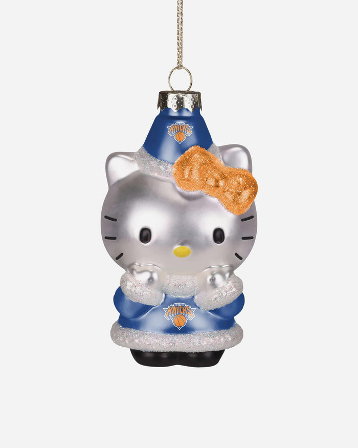 New York Knicks Hello Kitty® Glitter Ornament FOCO - FOCO.com