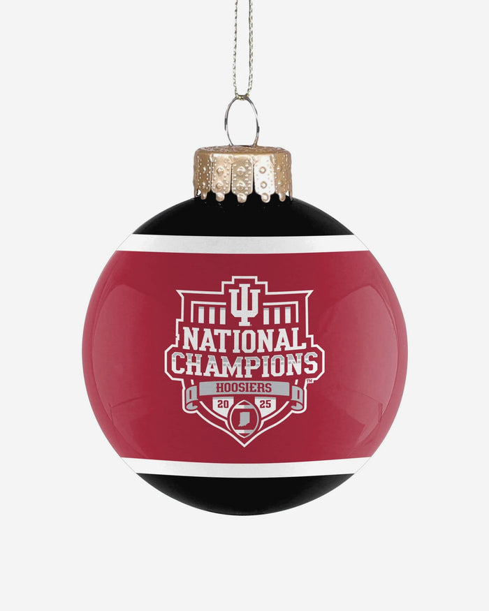 Indiana Hoosiers 2025 Football National Champions Glass Ball Ornament FOCO - FOCO.com