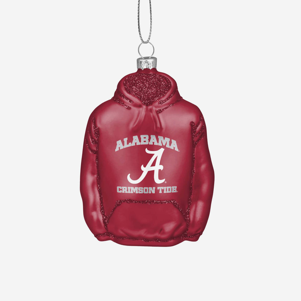 Alabama Crimson Tide Glitter Hoodie Ornament FOCO - FOCO.com