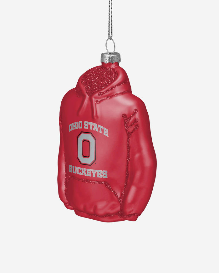 Ohio State Buckeyes Glitter Hoodie Ornament FOCO - FOCO.com