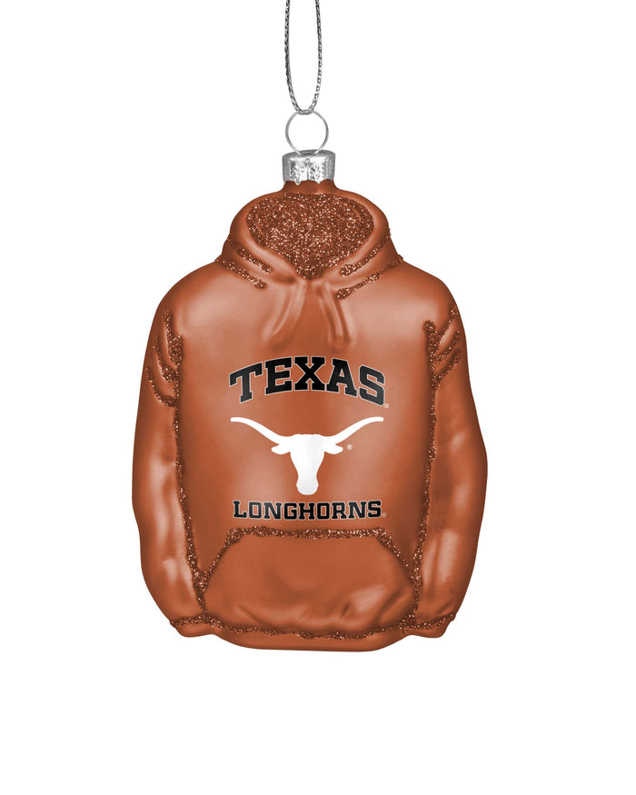 Texas Longhorns Glitter Hoodie Ornament FOCO - FOCO.com