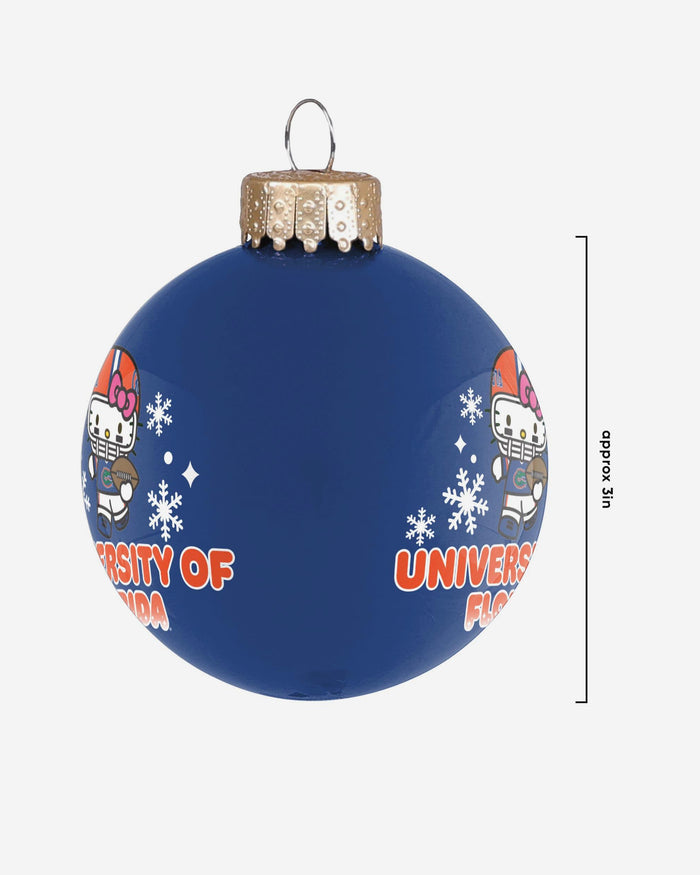 Florida Gators Hello Kitty® Glass Ball Ornament FOCO - FOCO.com