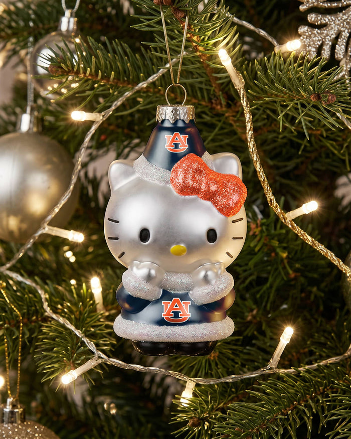 Auburn Tigers Hello Kitty® Glitter Ornament FOCO - FOCO.com