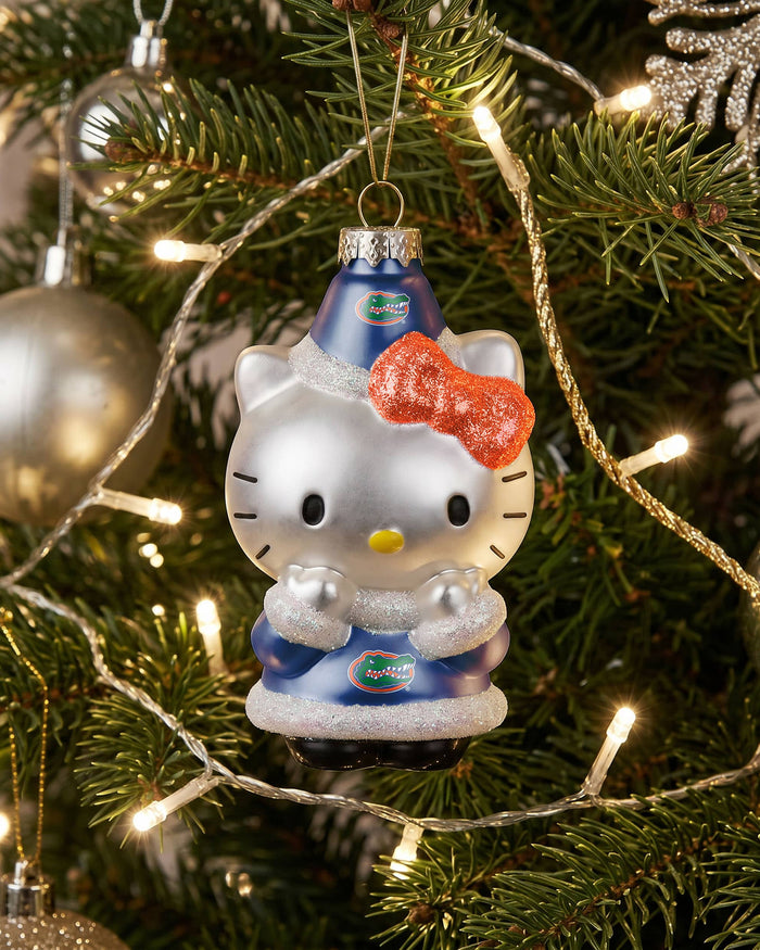 Florida Gators Hello Kitty® Glitter Ornament FOCO - FOCO.com