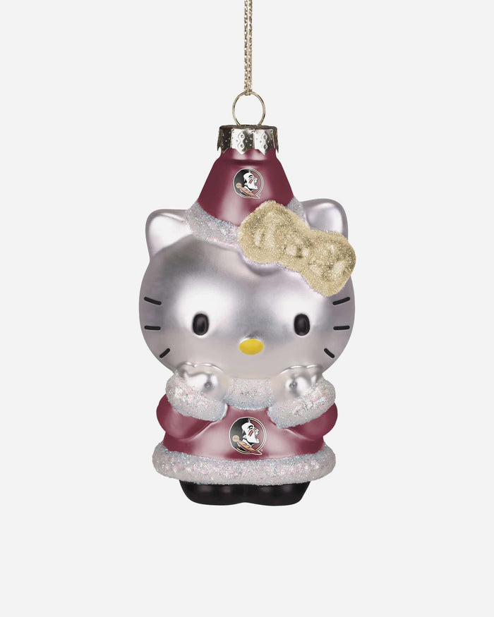 Florida State Seminoles Hello Kitty® Glitter Ornament FOCO - FOCO.com