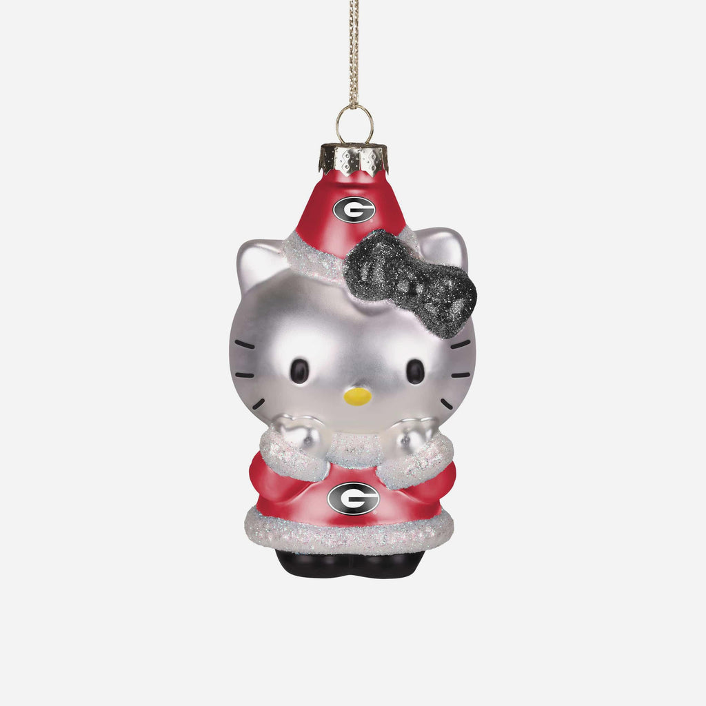 Georgia Bulldogs Hello Kitty® Glitter Ornament FOCO - FOCO.com