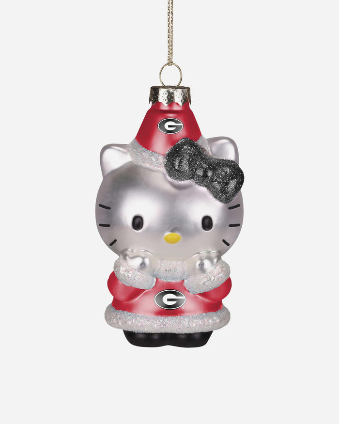 Georgia Bulldogs Hello Kitty® Glitter Ornament FOCO - FOCO.com