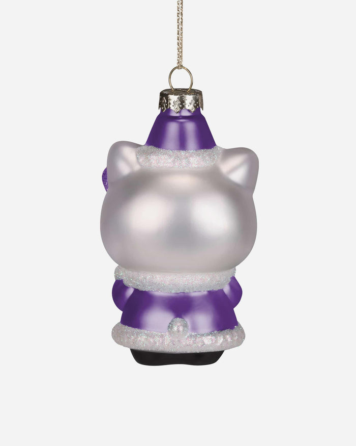 LSU Tigers Hello Kitty® Glitter Ornament FOCO - FOCO.com